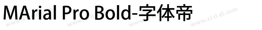 MArial Pro Bold字体转换